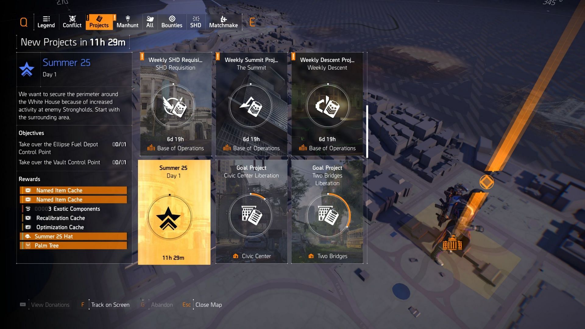 Summer 25 page in Projects tab (Image via Ubisoft)